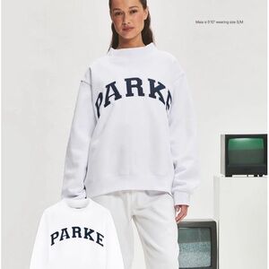 Parke Women's White & Denim Sweatshirt L/XL BRAND NEW WITH TAGS IN BAG